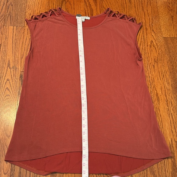 EUC Green envelope lattice sleeved top - Small - Picture 2 of 4